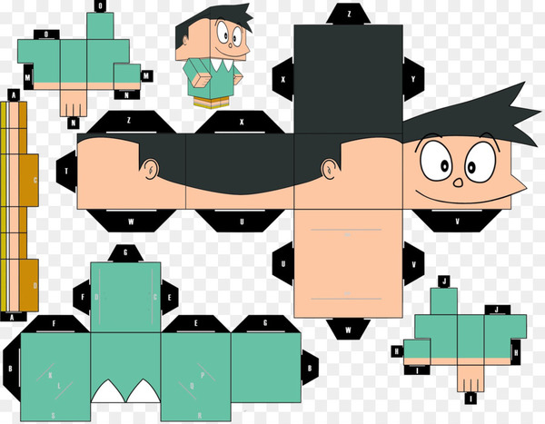 Paper model Goku Paper toys Paper doll - paper toys doraemon