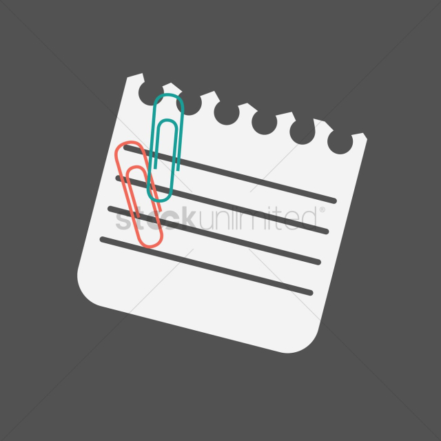 Paper with paper clips