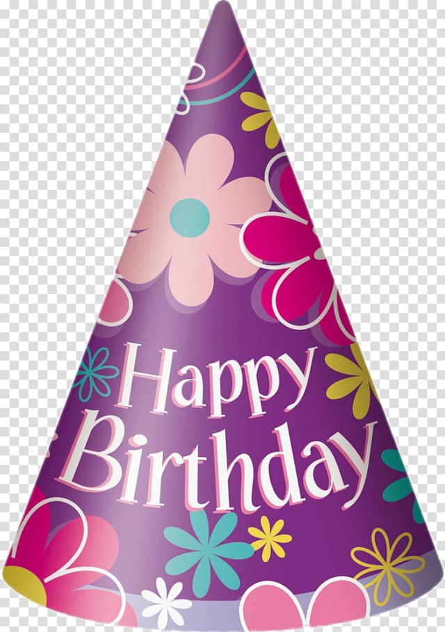 Transparent Background Happy Birthday Party Hat Vector In