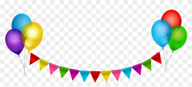 Party Transparent - Wall Hanging Birthday Decoration