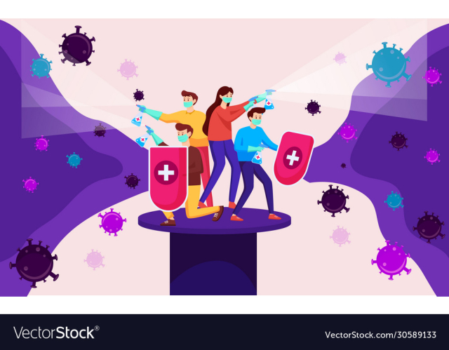 people fight corona covid-19 virus