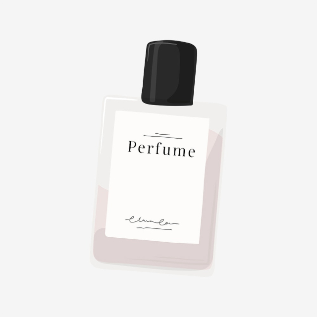 Perfume bottle sticker, beauty product | Free PSD Illustration - rawpixel