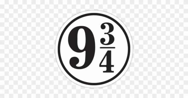 Free: Peron 9 3/4 Harry Potter • Also Buy This Artwork On - Harry Potter Stickers - nohat.cc for Platform 9 3 4 Sign Printable Free