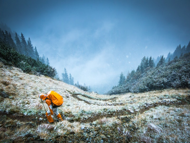 Person walking on mountain during daytime. | Free Photo - rawpixel