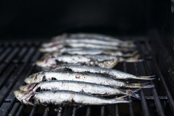Photo of Raw Fish on Grill