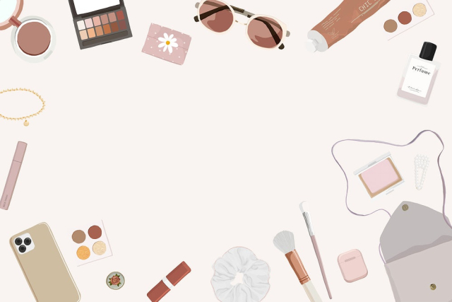 Pink feminine frame background, beauty | Free PSD - rawpixel