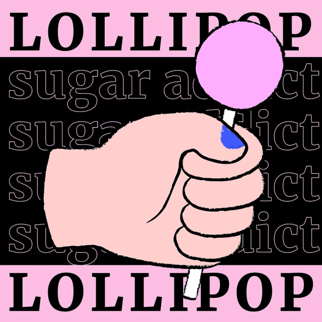 Pink lollipop Instagram post template, | Free Vector Template - rawpixel