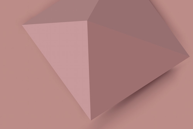 Pink pyramid background, 3D geometric | Free Vector - rawpixel