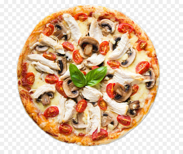 Pizza Italian cuisine Take-out Barbecue chicken - Mushroom pizza