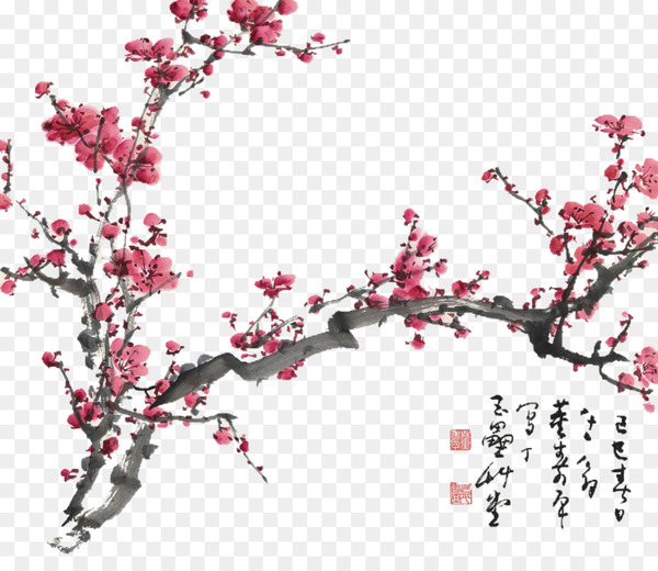 Plum blossom Chinese painting Cherry blossom Drawing - cherry blossom 