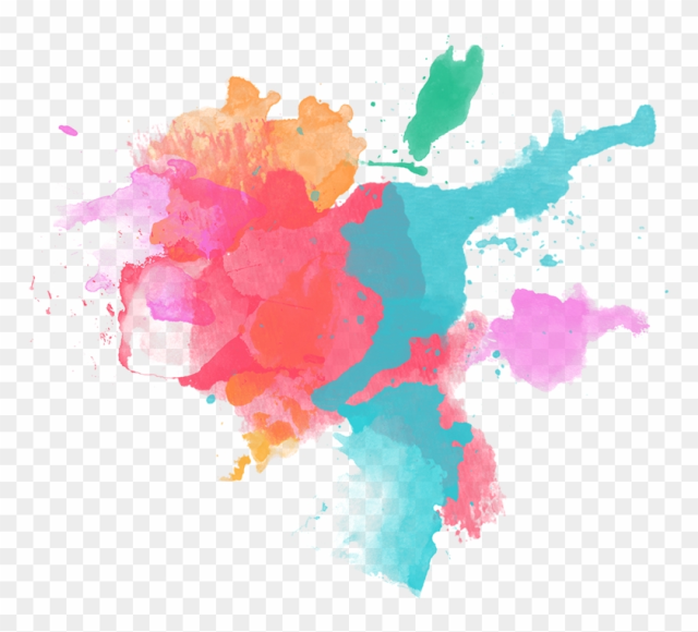 Png Black And White Watercolor Painting Magenta Travel - Splash Water Color Png