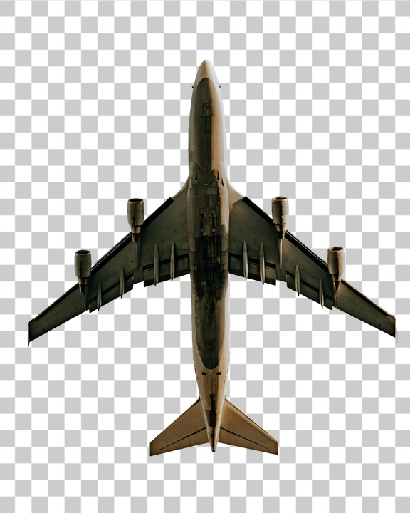 PNG Commercial Airplane in Flight