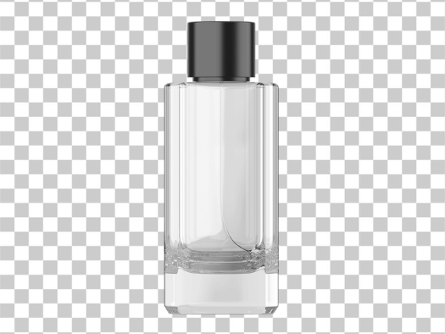 PNG Empty Perfume Bottle with Black Cap