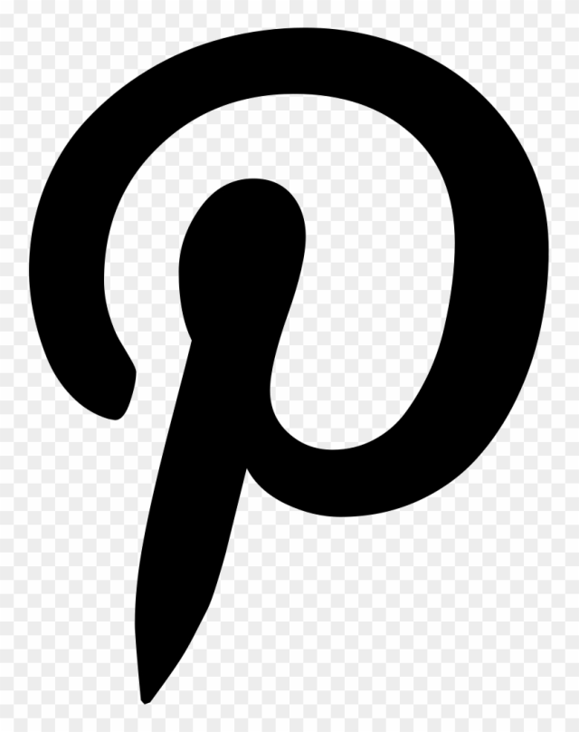 Png File Svg - Black Pinterest Logo Transparent