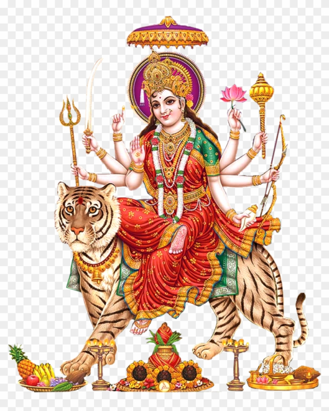 Png Images Of Indian Gods Telugu Vijayadashami Wishes - Maa Durga Images Png