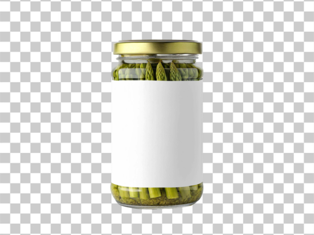PNG Jar of Pickled Asparagus