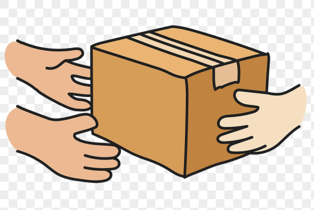 Png parcel delivery hands sticker, | Free PNG Illustration - rawpixel