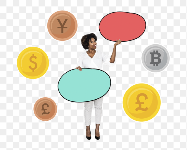 Png Woman & currencies, transparent | Free PNG - rawpixel