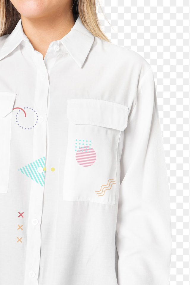Png women’s long sleeve shirt | Free PNG Sticker - rawpixel