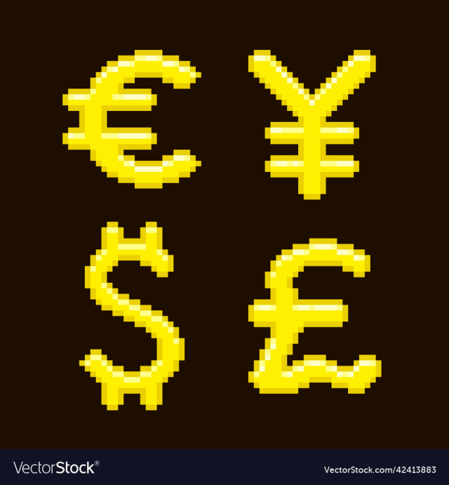 pound dollar yen euro currency money symbols