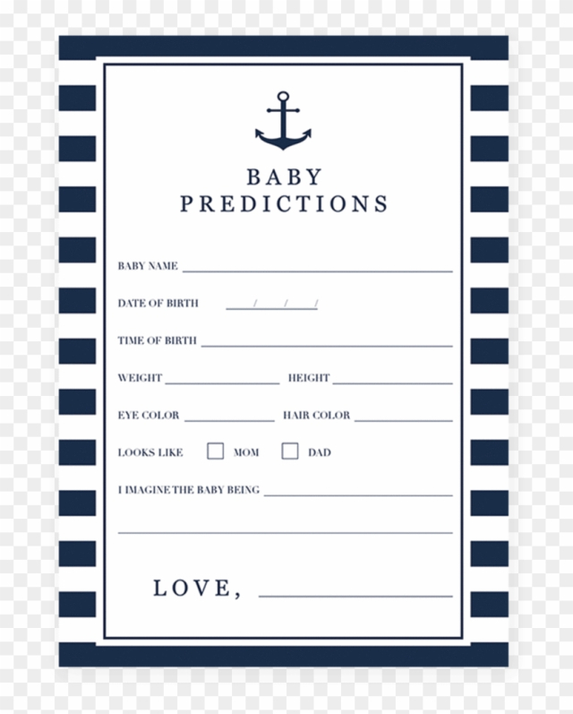 Free Nautical Baby Shower Printables