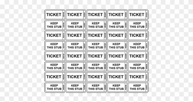 Printable Raffle Tickets Template - Numbered Raffle Tickets Template