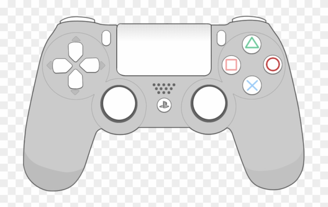 ps4 gaming controller drawing