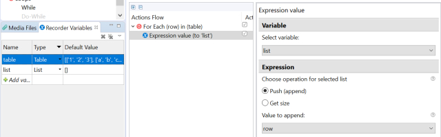 Free: Pushing a data table content to a list - RPA Express - WorkFusion ...
