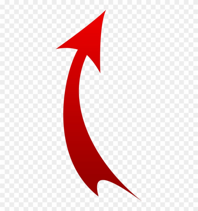 Rawheights Beats - Curve Red Arrow Png
