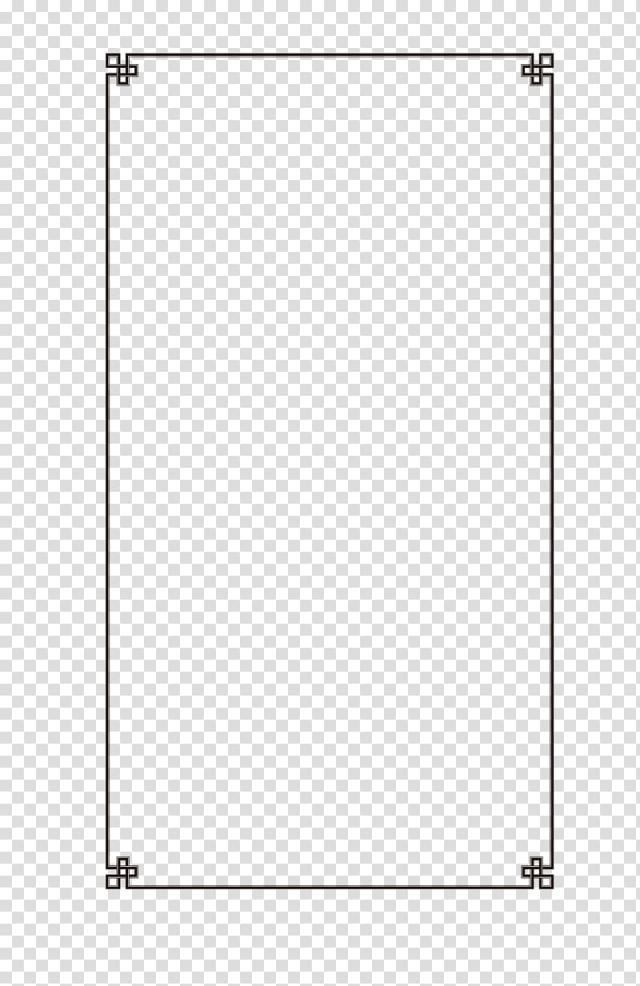 Rectangular black frame line , Light White Line Angle Point, Aesthetic exquisite vintage border transparent background PNG clipart