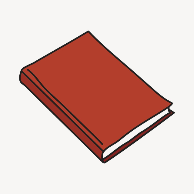 Red book clipart, education cute | Free Vector Illustration - rawpixel