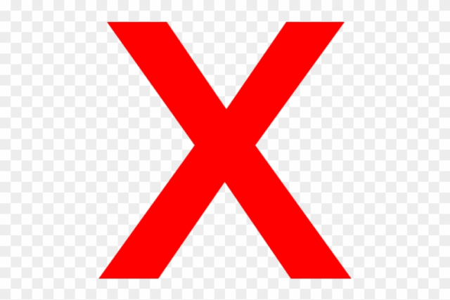 Red Cross Mark Clipart Big - Red X Clipart