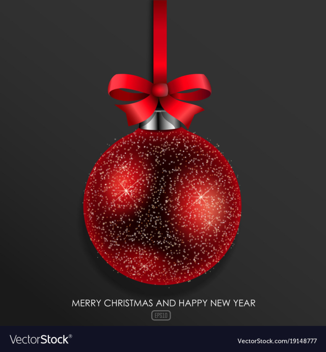 red glass christmas ball