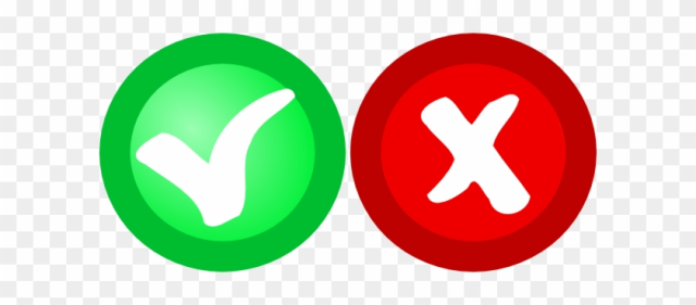 Red Green Ok Not Ok Icons Clip Art At Clker - Logo Nok