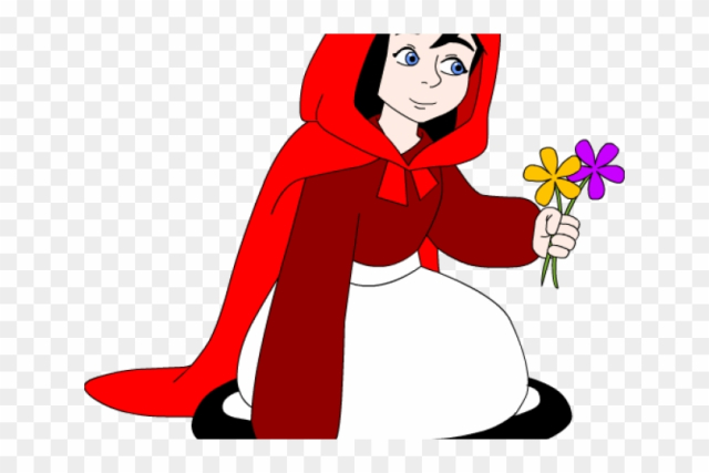 Red Riding Hood Clipart Transparent - Big Bad Wolf