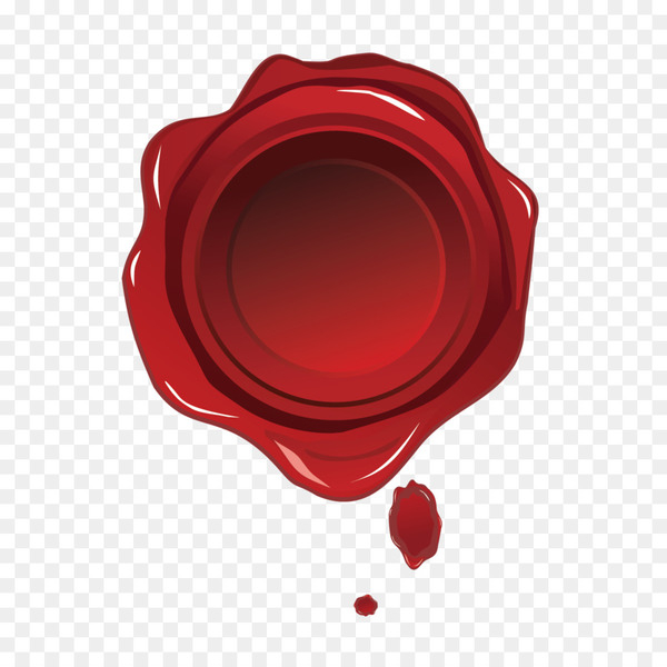 Red Seal Envelope - Vector red envelope seal