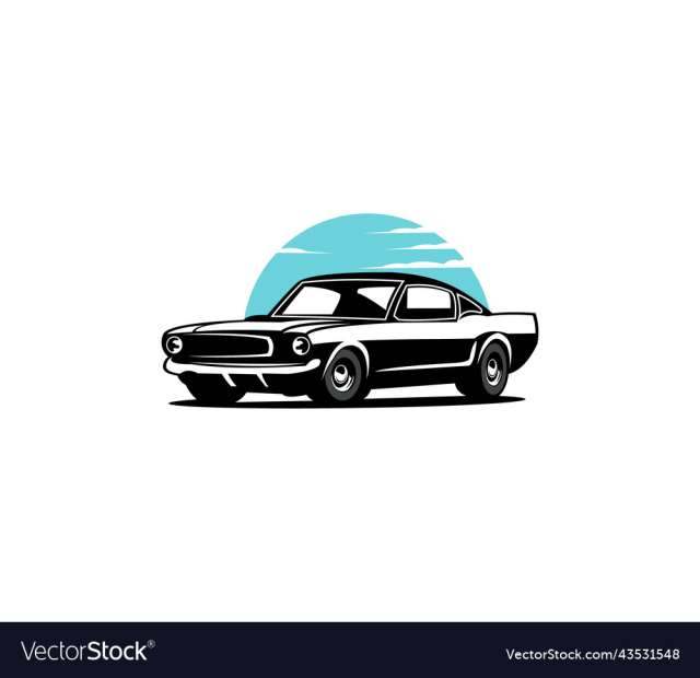 retro muscle car