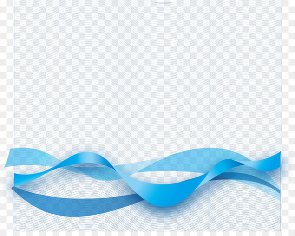 Ribbon Blue - Blue ribbon vector material