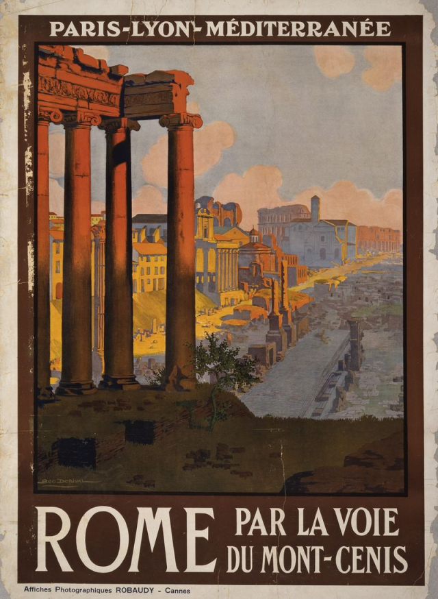 Rome via the Mont-Cenis route | Free Photo Illustration - rawpixel