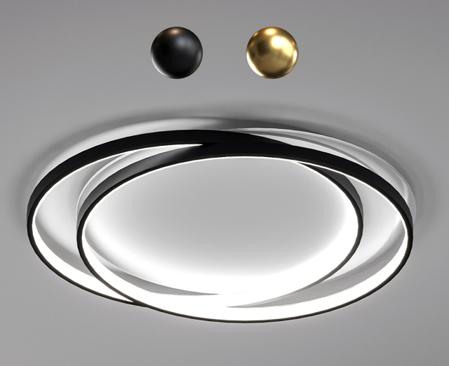 Round Shape Chandelier 3D Model