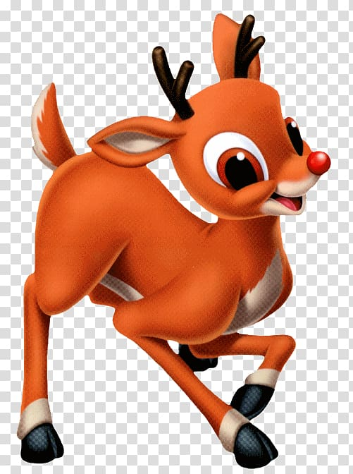 Rudolph the Red-Nosed Reindeer Rudolph the Red-Nosed Reindeer Christmas Santa Claus, Reindeer transparent background PNG clipart