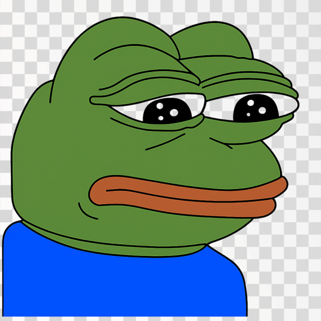 Sad Pepe Meme PNG Image