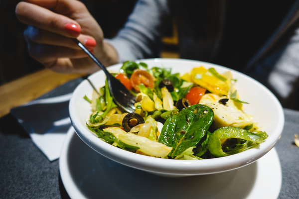Salad with olives