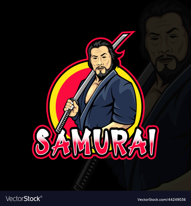 samurai mascot logo