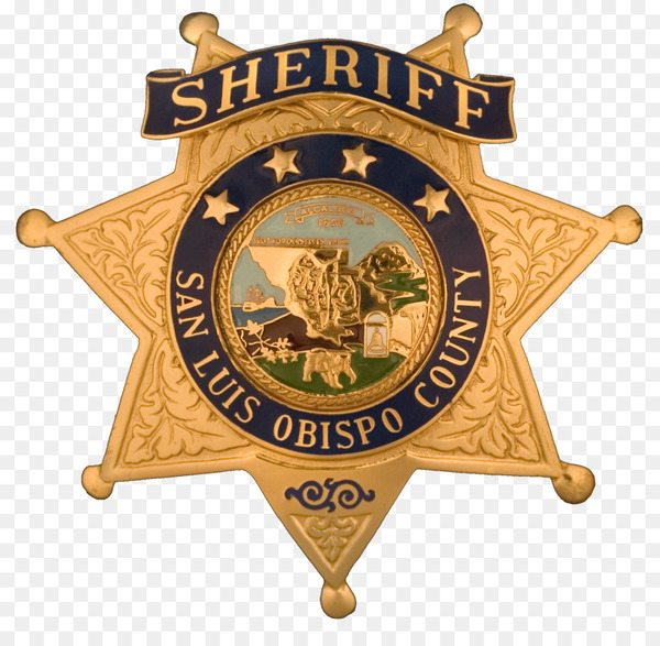 San Luis Obispo County Ventura County, California Stanislaus County, California Sheriff Santa Barbara County, California - sheriff badge