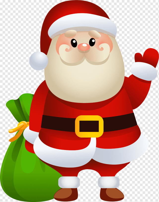 Santa Claus Rudolph Christmas Gift, Cartoon santa claus, cartoon Character, child, hat png
