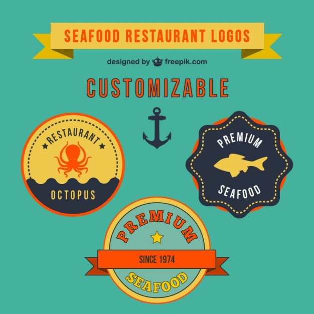 Seafood restaurant logos