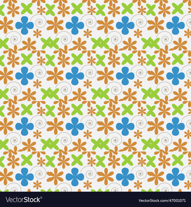 seamless floral pattern on uniform background
