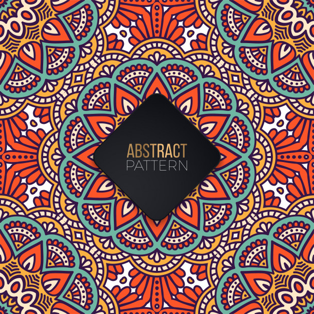 Seamless pattern with mandala