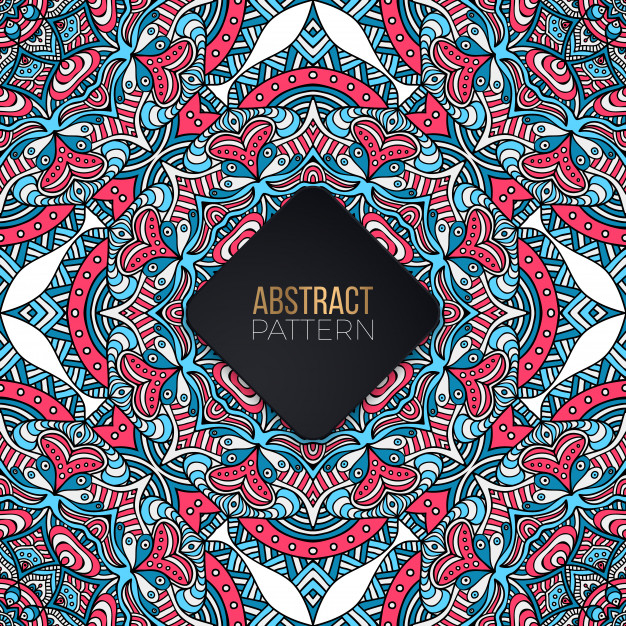Seamless pattern with mandala